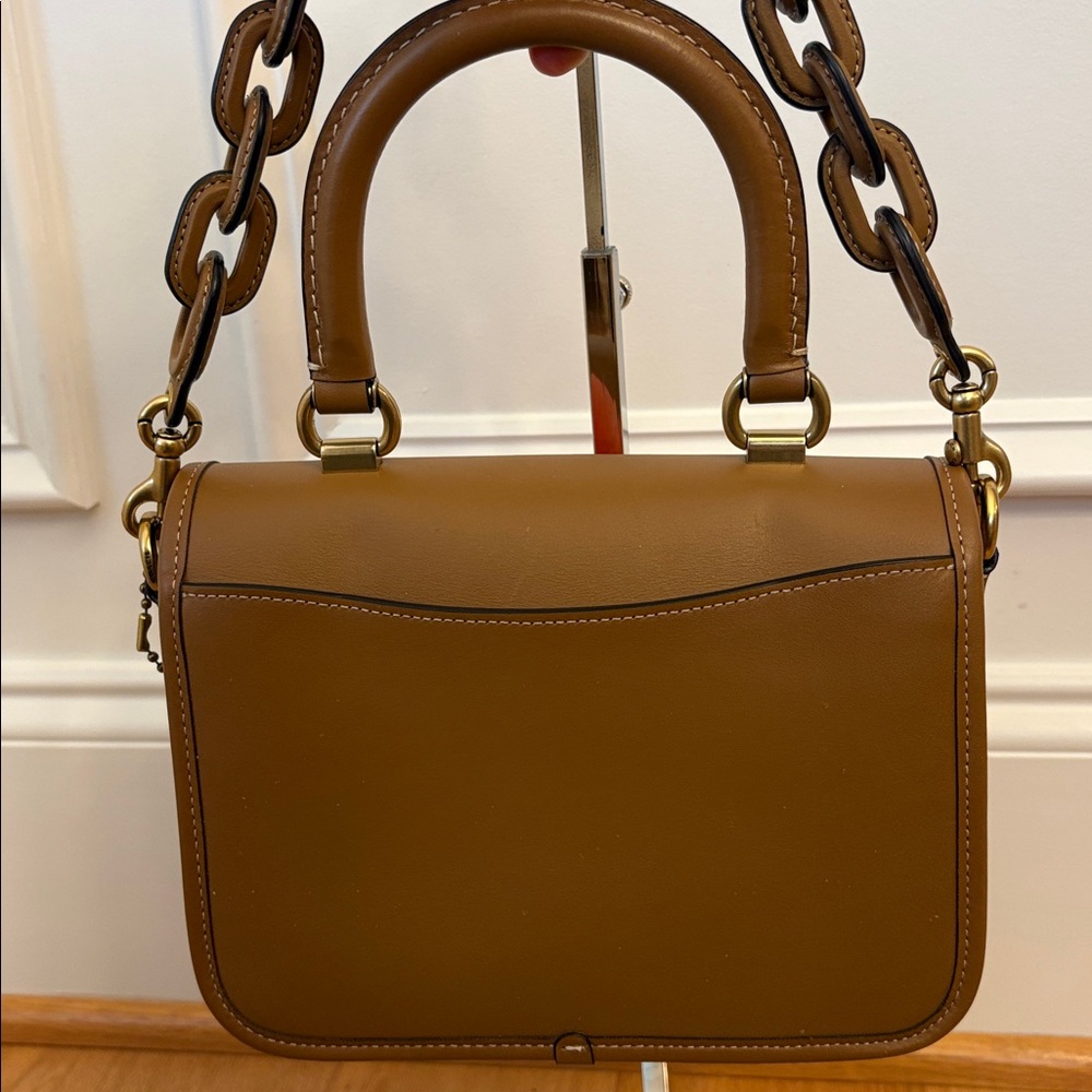 Coach x Tom Wesselmann Rogue Top Handle Glovetanned Leather Brass $895 Rare - Picture 7 of 17
